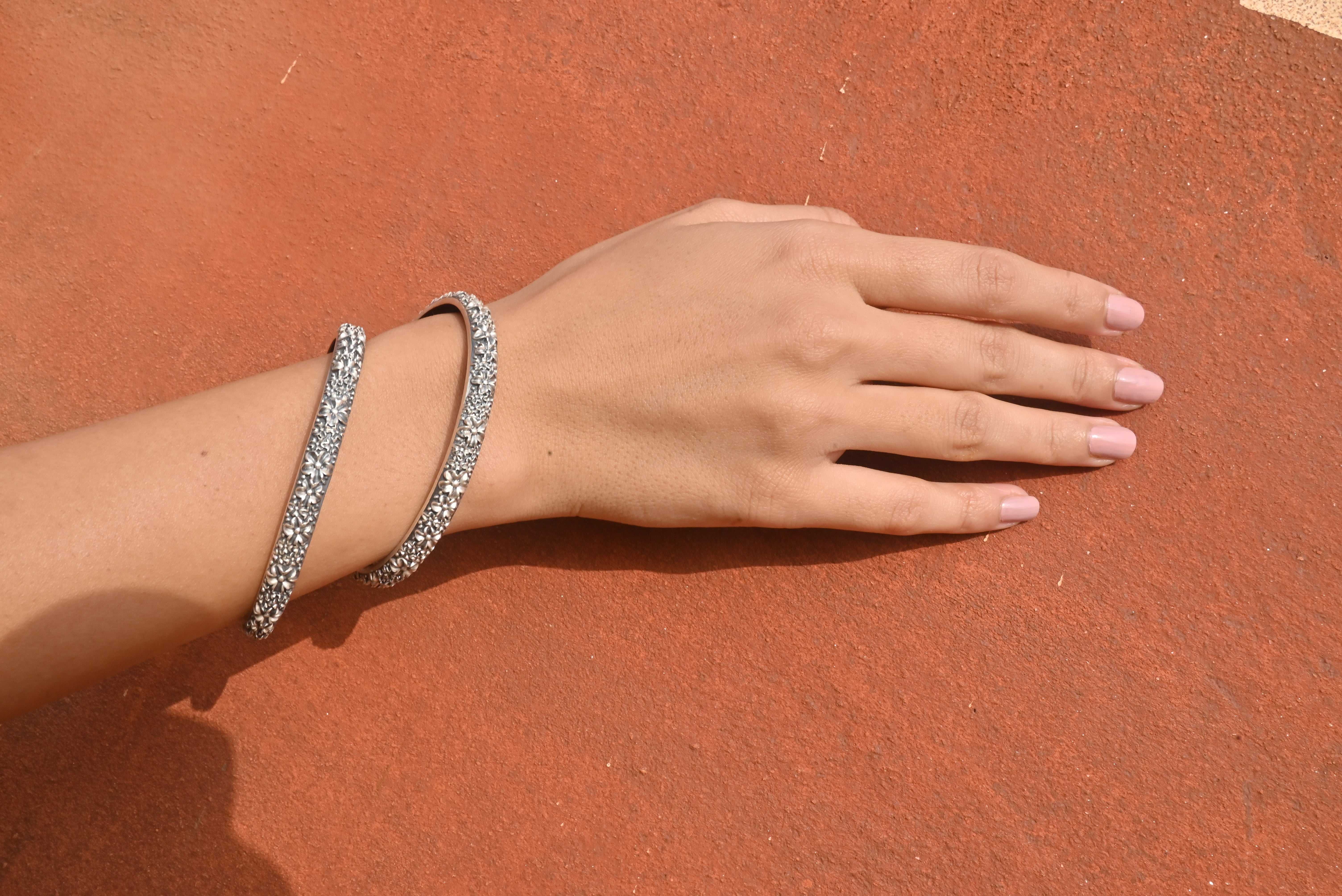 Silver Garden Bangle